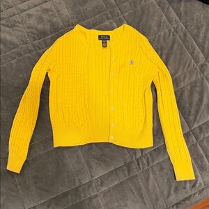 Polo by Ralph Lauren Girls Yellow Cardigan